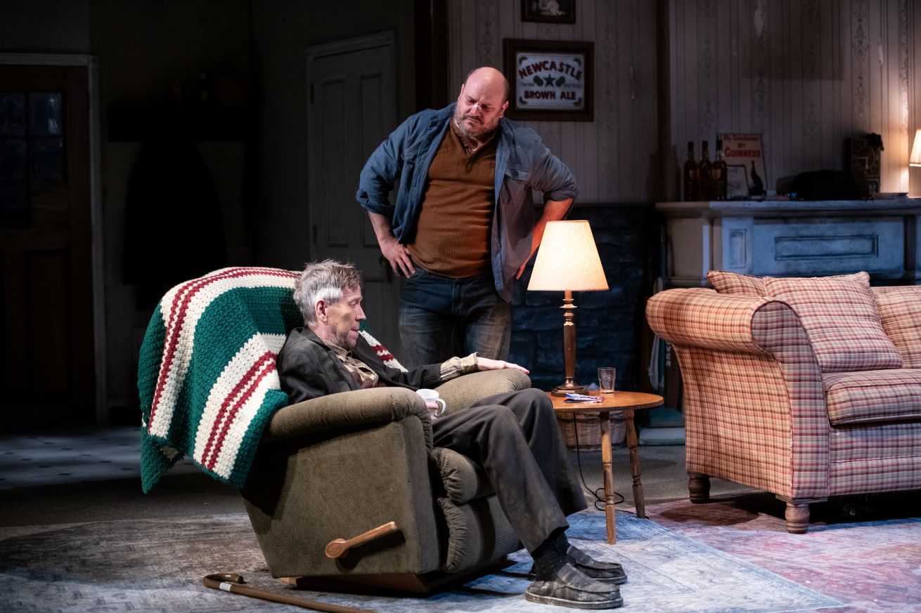 <p>Marty Lodge (Richard) and Chris Genebach (Sharky) in <em>The Seafarer</em>. Photo by Margot Schulman Photography. </p>