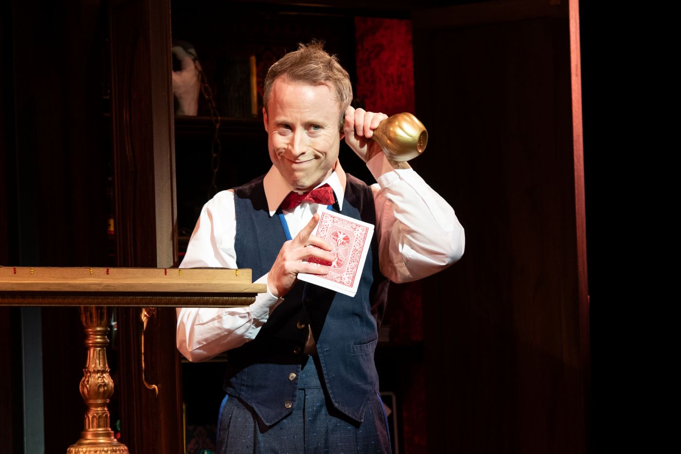 <p>Dendy in NOTHING UP MY SLEEVE. Photo by Margot Schulman. </p>