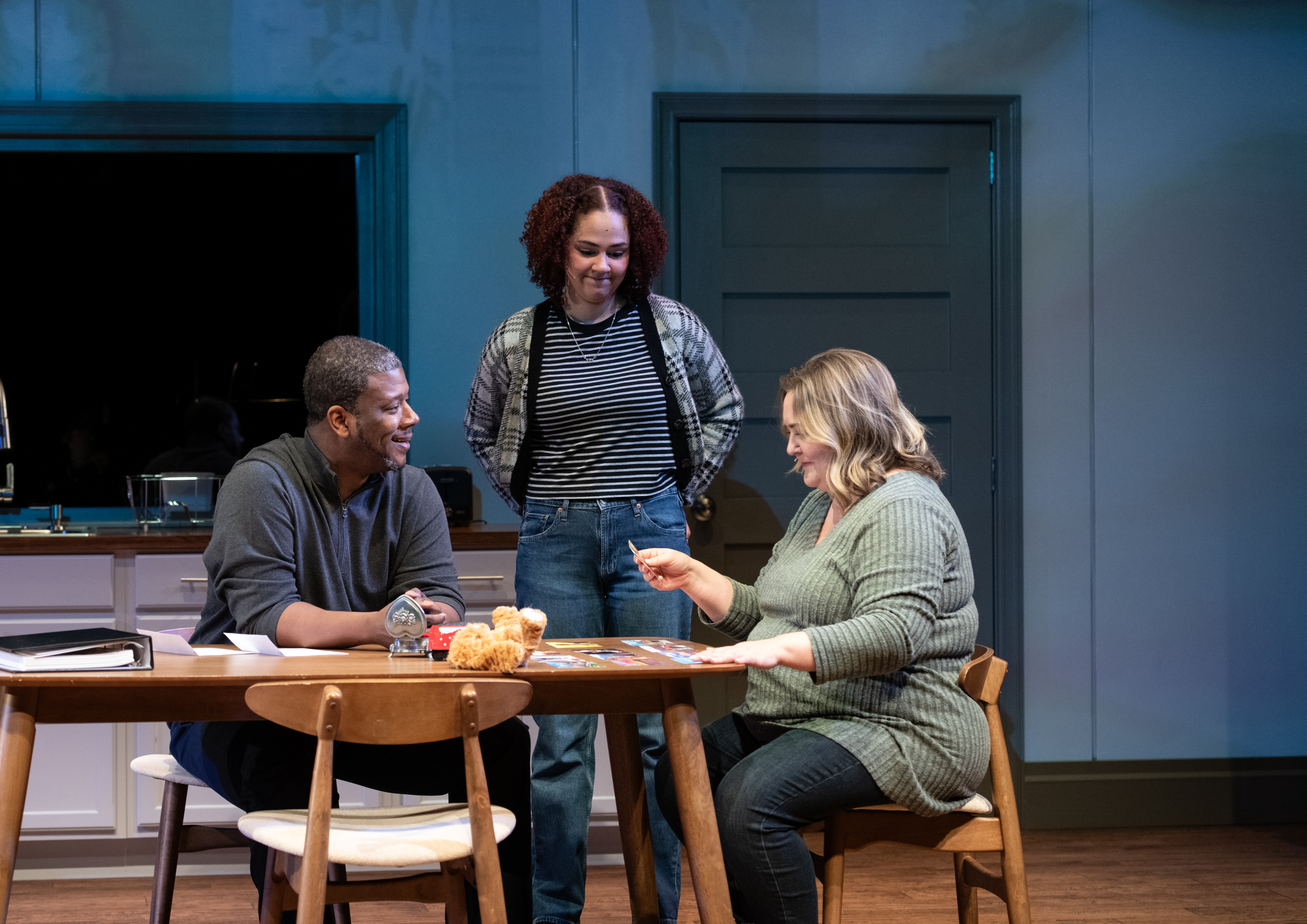 <p>Kevin S. McAllister (Dan), Sophia Early (Natalie), and Tracy Lynn Olivera (Diana) in <em>Next to Normal. </em>Photo by Margot Schulman Photography.</p>