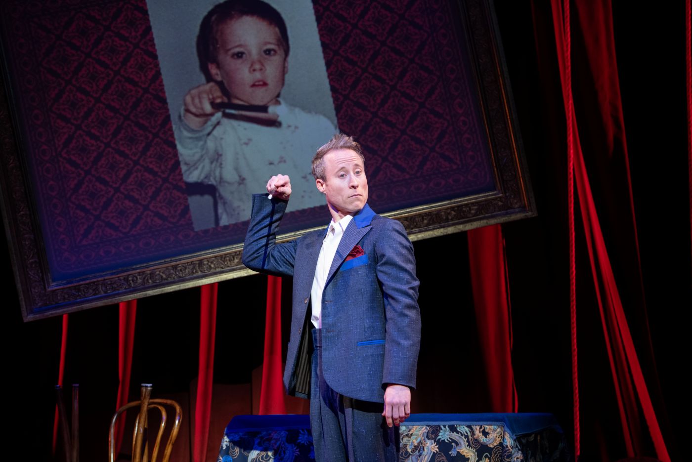 <p>Dendy in NOTHING UP MY SLEEVE. Photo by Margot Schulman. </p>