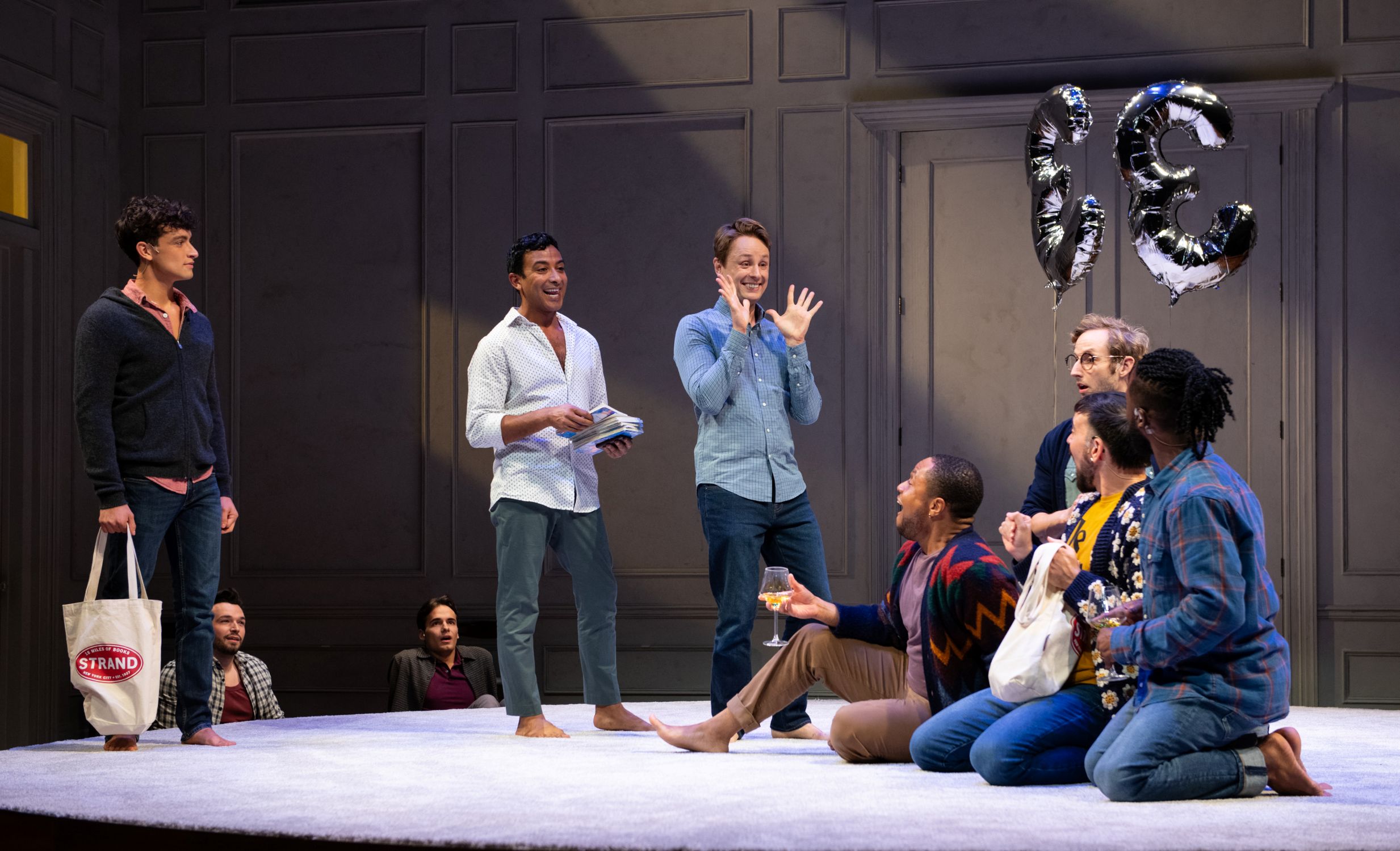 <p>The cast of THE INHERITANCE. Photo by Margot Schulman. </p>